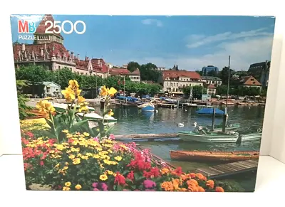 Milton Bradley Grand Puzzle Lausanne Switzerland 2500 Pieces 4870-18 Vintage • $19.99