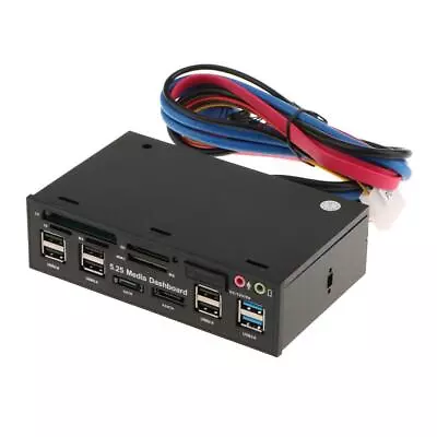 5.25'' Computer Multi-functional Dashboard Media Front Panel With • £29.82