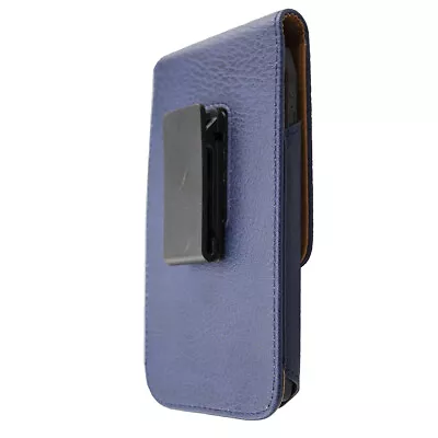 Caseroxx Outdoor Case For Medion Life S5004 In Blue Made Of Genuine Leather • £12.03