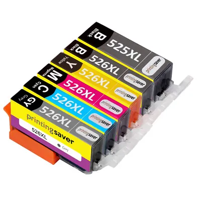 6 Ink Cartridges For Canon PGI525CLI526 Pixma MG6220 MG6150 MG6250 MG8150 MG8170 • £9.12