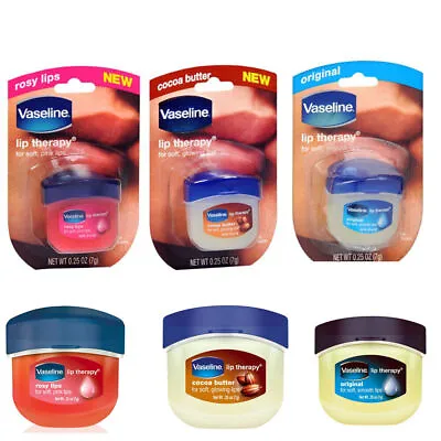 Vaseline Therapy Lip Balm Glowing 0.25 Oz Assorted Flavors Petroleum Mini Jars • $3.99