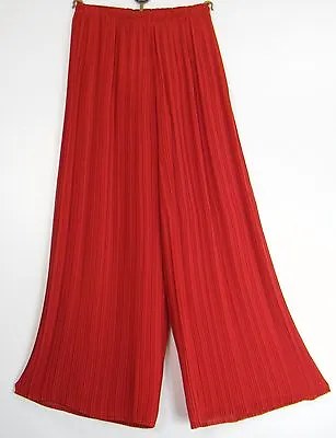 Saloos Fine Pleated Lined 100% Polyester Plazzo Pants 2 Cols Sizes S M L Xl Xxl  • £19.99