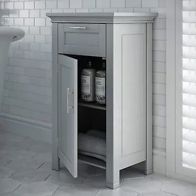 $58.99 • Buy Floor Bathroom Cabinet Storage With 3 Shelves Free Standing Kitchen Cupboards