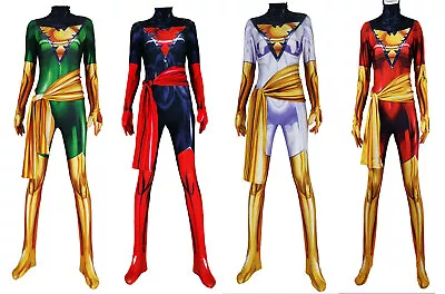 $37.99 • Buy X-men Dark Phoenix Jean Grey Jumpsuit Red Cosplay Costume Adult Kids Halloween