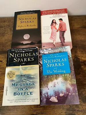 Nicholas Sparks Lot Of 4 Pb Books Message In A Bottle*  The Wedding * Rodanthe + • $4.99