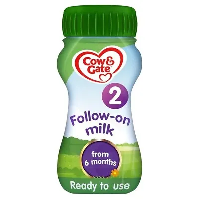 Cow & Gate 2 Follow On Baby Milk Formula Liquid 6-12 Months 200ml • £2.09