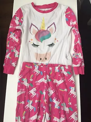 Girls - Harry Bear Pyjamas - Unicorn Theme - Long Sleeve - Age 6-7 Years • £6.34