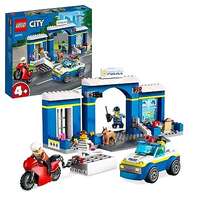 LEGO 60370 City Police Station Chase Playset With Car Toy And Motorbike Breakou • $75.99