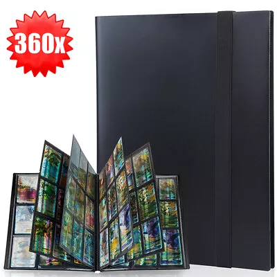 For Pokemon Cards Binder Album Book Game Card Collectors Holder 360 Card Spots • $20.89