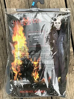 Halloween 2 Michael Myers Jumpsuit And Mask Costume Youth Large 10-12 • $16