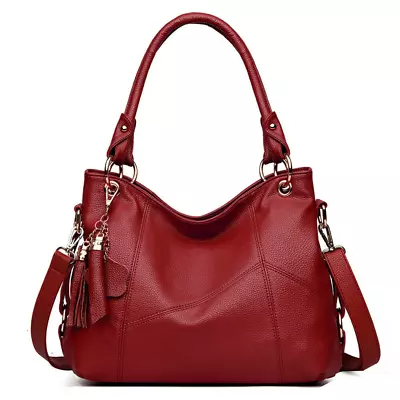 Women Genuine Leather Shoulder Bags Handbag Vintage Ladies Messenger Crossbody • $65.60