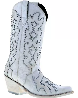 Liberty Women's Martina Western Boot - Snip Toe - LB-7129120-WHITE • $154.97
