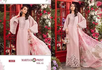 Pakistani Designer Maria B Lawn Suits 2024 Unstitched • £20