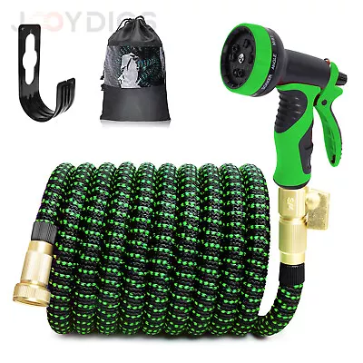 50/100FT Water Hose Upgraded Leakproof Lightweight No-Kink Garden Hose Flexible • $30.39