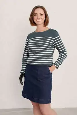 £7.48 • Buy Seasalt Women's - Grey Sailor Shirt (GOTS) - Regular - Falmouth Breton Nickel Ch