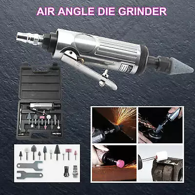 £9.79 • Buy Heavy Duty 15pc 1/4 1/8  Collets Air Die Right Angle Grinder Polisher Sander Kit