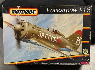 Matchbox Model Kit #40019: Polikarpow I-16 1/72 Scale • $17.99