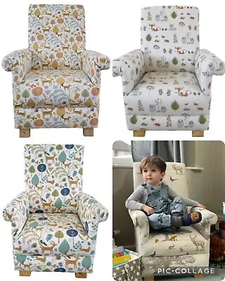 Children's Chairs Armchairs Fryetts Woodland Animals Fabric Kids Bedroom Foxes  • £119.95