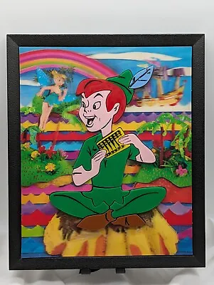 Walt Disney Productions Vintage Peter Pan Tinker Bell 3-D Magnet Puzzle • $12