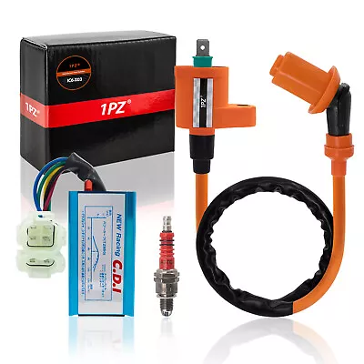 $14.95 • Buy 50cc-150cc High Performance Racing CDI + Ignition Coil Scooter Moped GY6 ATV 110