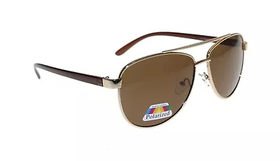 G&G Men Women Aviator Polarized Sunglasses Metal Frame Black Brown -02039P • $29.99