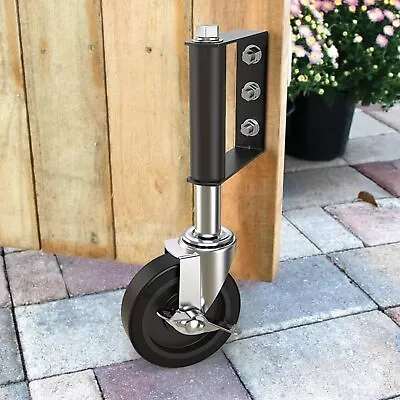 100mm 4 Inch Gate Wheel Heavy Duty Spring Loaded Gate Wheel Swivel Gate • £21.24