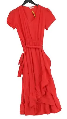 Gap Women's Maxi Dress S Red Rayon With Polyester Viscose Maxi • £19.19