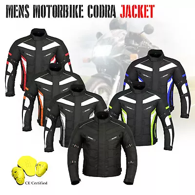 Men Motorcycle Waterproof Cordura Touring Race Jackets With Motorbike CE Armours • $49.76