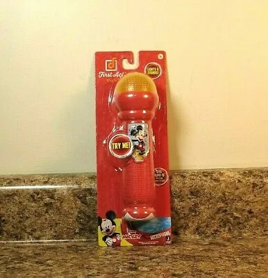 Disney Mickey Mouse Light Up Microphone Sing Along Music NEW • $19.95