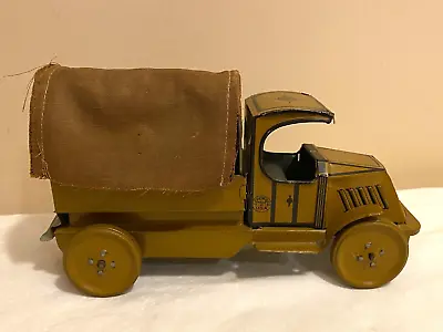 J. Chein Tin Litho Toy Army Truck Original Condition Ah-28 • $185