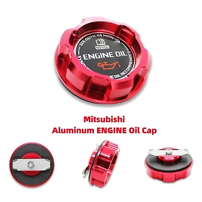 Red Aluminum ENGINE Oil Cap For Mitsubishi LANCER EVO 8 9 10 3000GT 6G72 GALANT • $15.63
