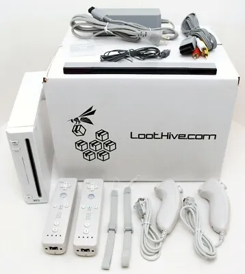 Nintendo Wii Video Game System RVL-001 Console 2-REMOTE Bundle NEW ACCESSORIES • $123.45