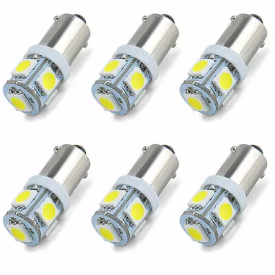 6× T11 BA9S LED White T4W H6W 1895 363 5050 5SMD Car Wedge Side Light Bulb Lamp • $7.70