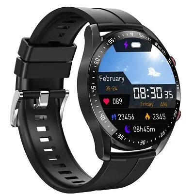 $49 • Buy 2023 Smart Watch For Men/Women Bluetooth Call ECG For IPhone Samsung-BLACK