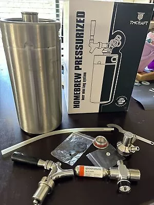 TMCRAFT 128oz Mini Keg Growler Pressurized Stainless Steel Home Keg Kit Syste... • $55