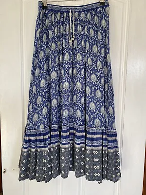 $189 • Buy Spell Oracle Skirt Indigo Size Small