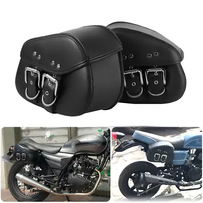 Motorcycle Saddle Bags For Kawasaki VN Vulcan Classic MeanStreak Nomad 1600 1500 • $58.92