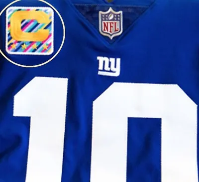 $14.99 • Buy NFL NEW YORK GIANT Eli Manning JERSEY 4⭐⭐⭐⭐-CAPTAIN Crucial Catch PATCH Iron-on