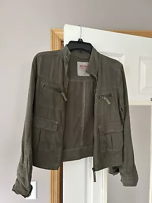 Mossimo Supply Co Olive Green Lightweight Zip Front Utility Style Jacket Small • $18