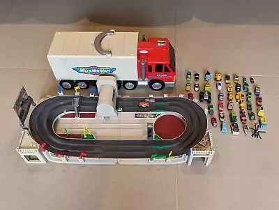 Vintage Micro Machines Playset Truck Race Stadium And Cars Galoob Hasbro 1998 • £7.50