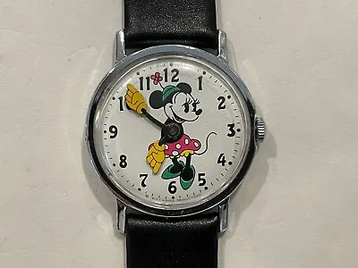 Vintage 1971 Timex Minnie Mouse Fun Timer Watch - EXE - Runs • $89.95