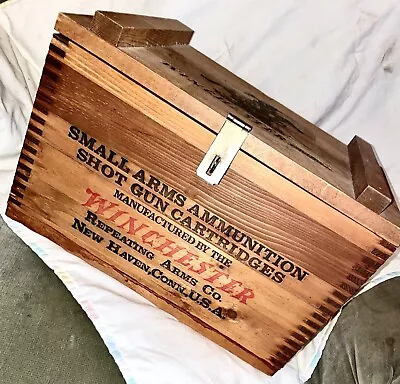 *GREAT FIND* Vintage🔥WINCHESTER ARMS WESTERN🔥Wood 12Ga AMMO CRATE Box🔥NICE!! • $87.99