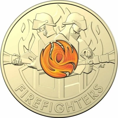 $9.90 • Buy 2020 Australian Firefighter Coloured $2 Two Dollar Coin Brave RARE- UNC Ex Roll
