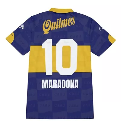 Boca Juniors - Camisa Shirt Replica Retro Maradona 1995 1996 Home Check Size • $26.99