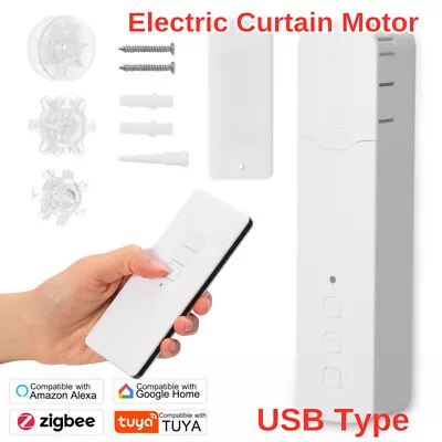 TUYA ZigBee Smart Electric Curtain Motor APP Control Chain Roller Blinds • $23.24