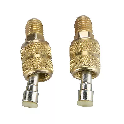 2* R410A Charging Vacuum Port Adapter Split Air Conditioner Brass Converter E • $15.98