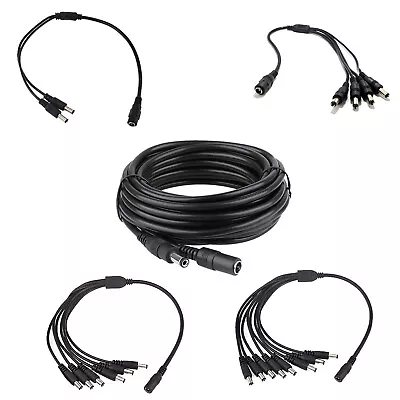 DC POWER EXTENSION CABLE For CCTV CAMERA / LED / DVR / PSU LEAD 12V 5.5 X 2.1mm • £3.80