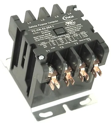 HEATING LIGHTING Definite Purpose Contactor FLA 30A 600V 4P  24V Coil 42BF25AJ • $59.99