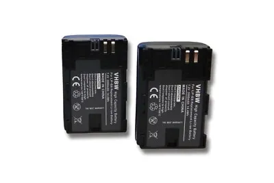 2x BATTERY 2000mAh Infochip For Canon BG-E6 EOS 60DA EOS 7D Mark II LP-E6 • £36