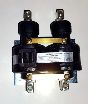 MDI Mercury Displacement Relay Switch 235NO-24A-18 24V COIL 2P 35AMP CONT HVAC • $30